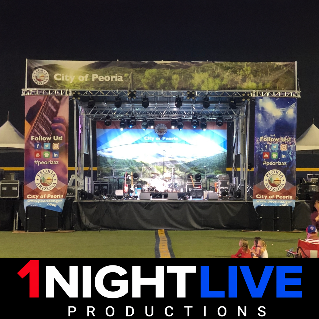 Professional mobile stage setup in Arizona