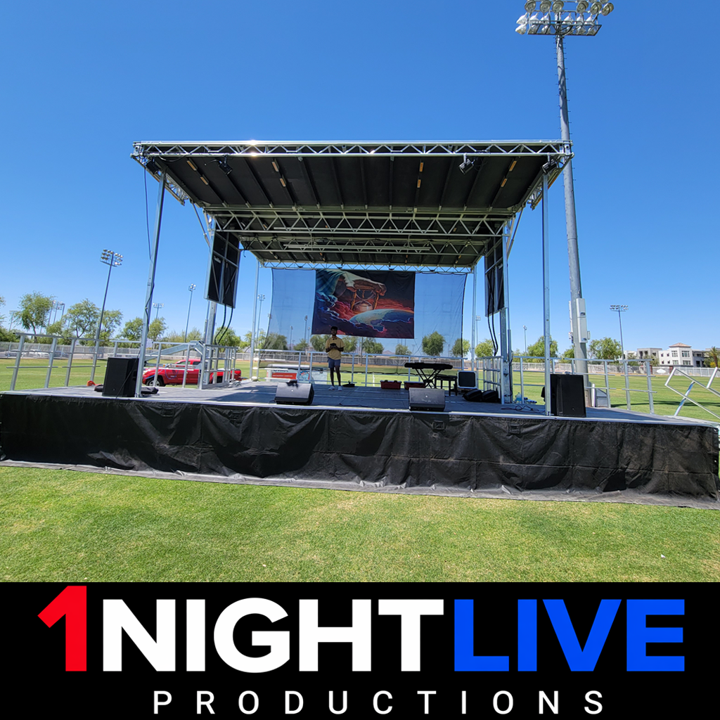 Mobile Stage Expanded with Additional Decking